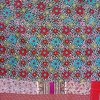 Floral Polka Dot Fine Stitched Kantha Quilt