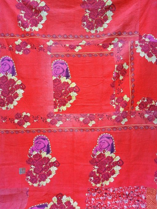 Floral Queen Handmade Kantha Quilt