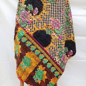 Rising Sun Kantha Quilt