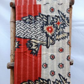 Waves Fine Stitched Vintage Kantha Quilt Queen