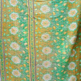 Floral Kantha Queen Size Quilt