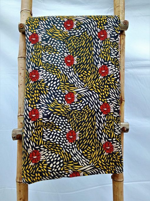 Designer Queen Fine Stitched Kantha Quilt