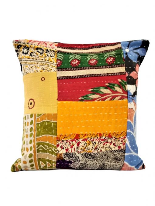 kantha cushion cover