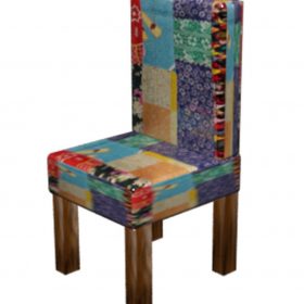 Patchwork Kantha Wooden Chair