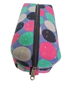 Alternative view of Vintage Kantha Polka Dot Shaving Pouch