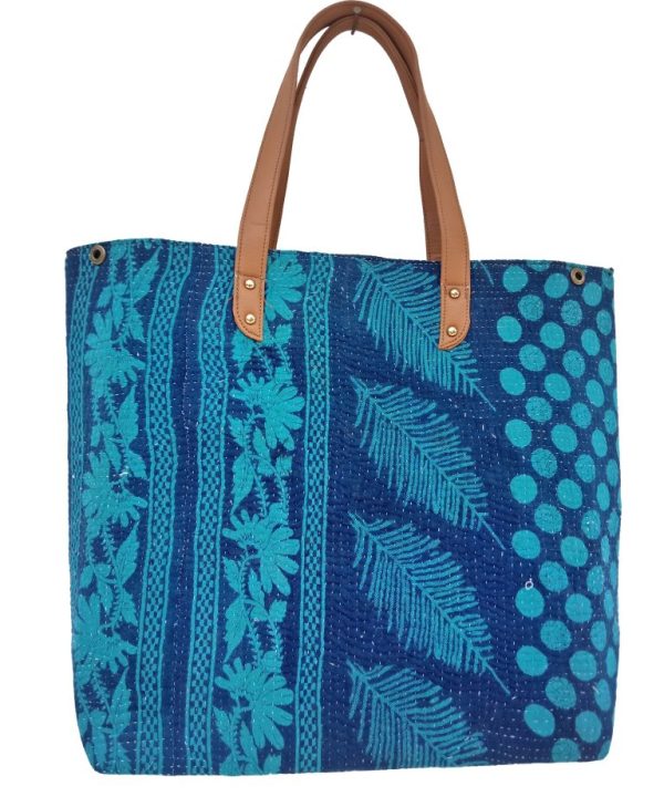 Fine Stitched Kantha Multi usage Shopping Bag