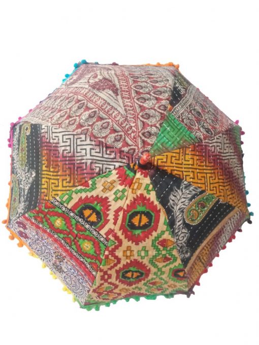 Indian Decor Kantha Umbrella