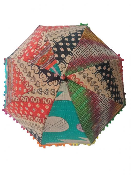 Cotton Kantha Umbrella Sunshade