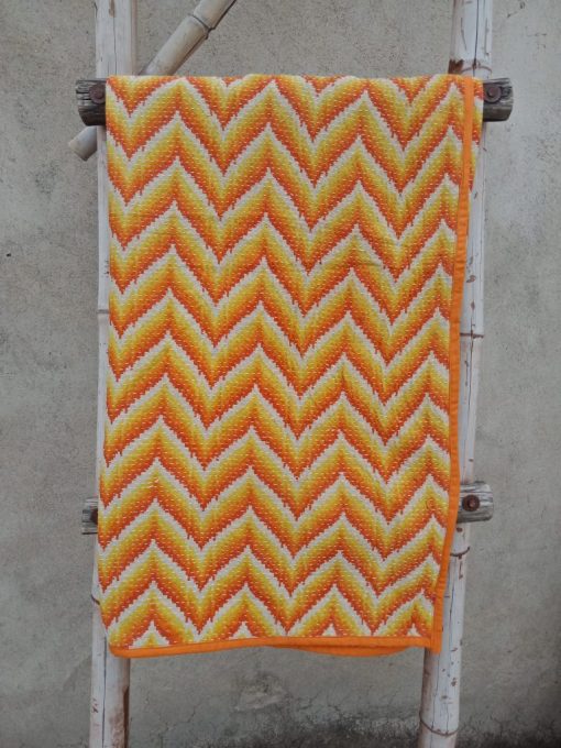 Zigzag Paisley Baby Quilt