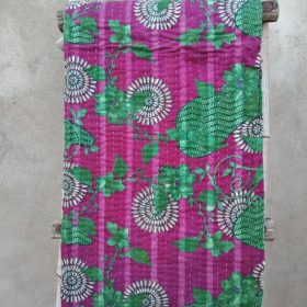 Bohemian Artisan Made Kantha Quilt