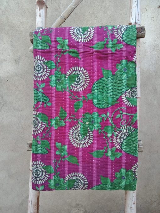 Bohemian Artisan Made Kantha Quilt