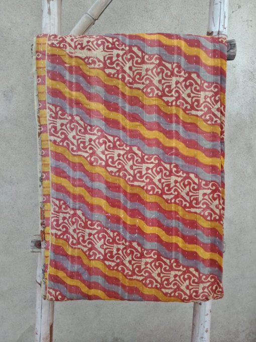 Floral Vintage Kantha Quilt