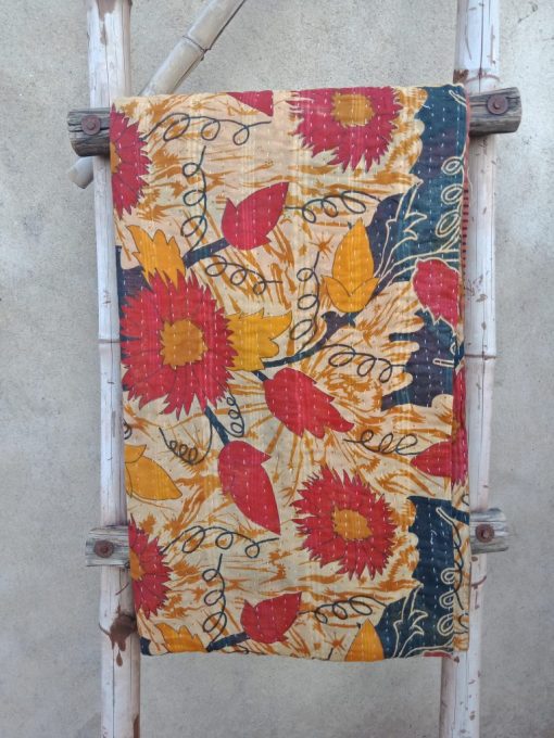 Garden Kantha Quilt