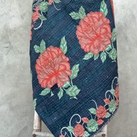 Rose Kantha Throw