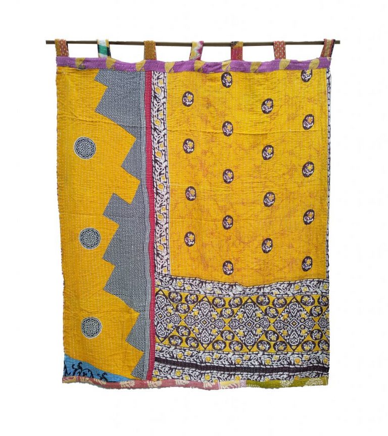 Bohemian Kantha Quilt Curtain Kantha Quilt Drape