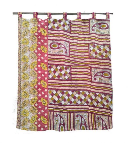 Bohemian Indian Kantha Curtain