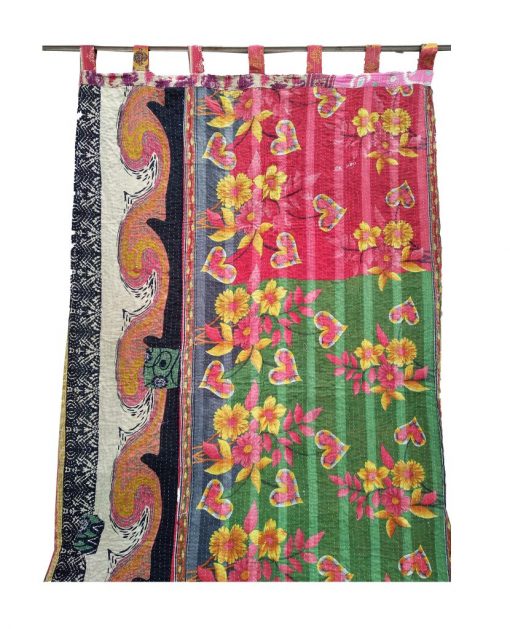 Bohemian Cotton Kantha Curtain