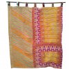 Kantha Quilt Reversible Curtain Indian