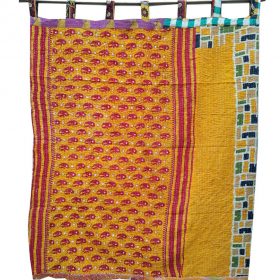 Kantha Quilt Reversible Curtain