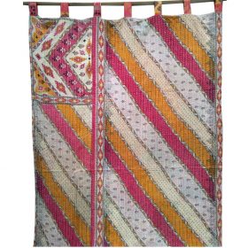 Kantha Quilt Curtain Reversible
