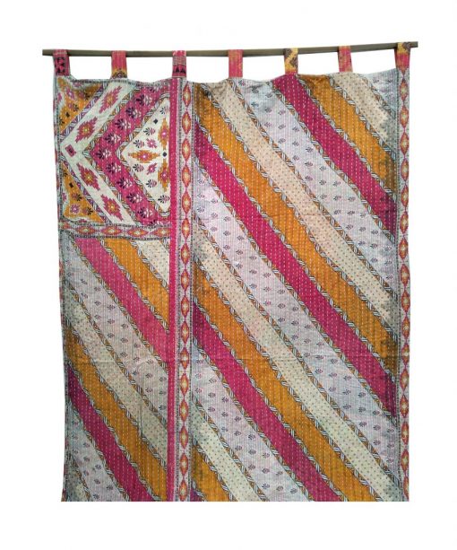 Kantha Quilt Curtain Reversible