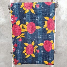 Garden Floral Kantha Quilt