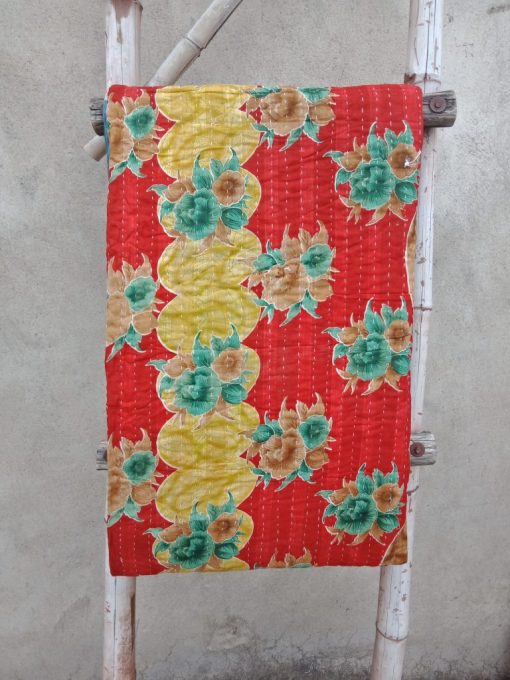 Paisley Floral Kantha Quilt