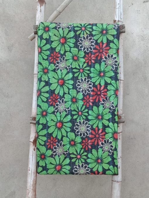 Garden Flower Kantha Quilt