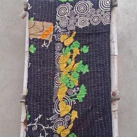 Circular Vintage Kantha Quilt