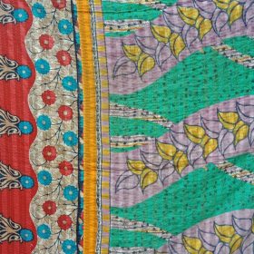 Leaf Kantha Quilt