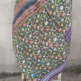 floral heavy 6 layered kantha