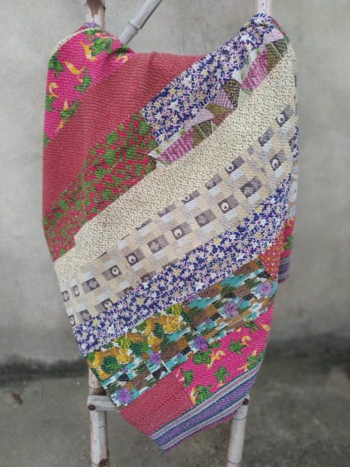 rare heavy kantha blanket