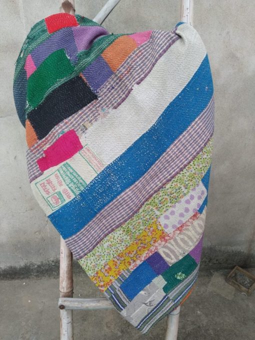 multi colour heavy kantha