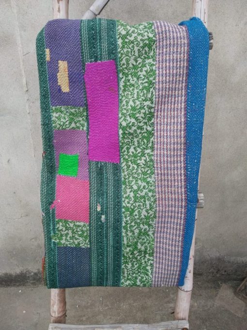 Indian Rare Vintage Kantha Throw