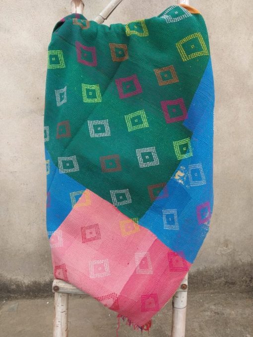 multi colour heavy kantha