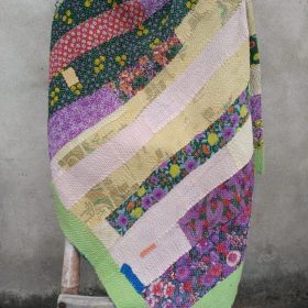 rare heavy kantha throw