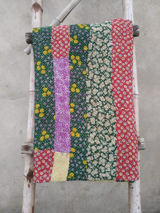 Designer 6 layered Vintage Kantha Throw