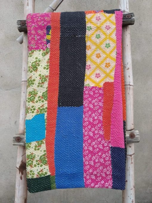 Rare layered Kantha Quilt