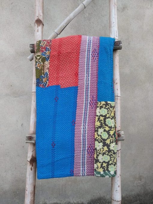 Rare 6 layered Vintage Kantha Quilt