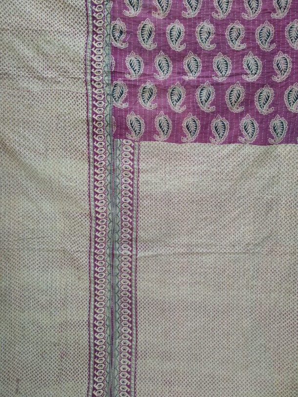 Bohemian Indian Kantha Quilt Vintage Kantha Wholesaler