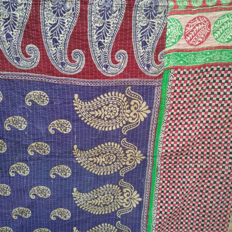 Horses queen Vintage Kantha Quilt Bengal Kantha Wholesaler