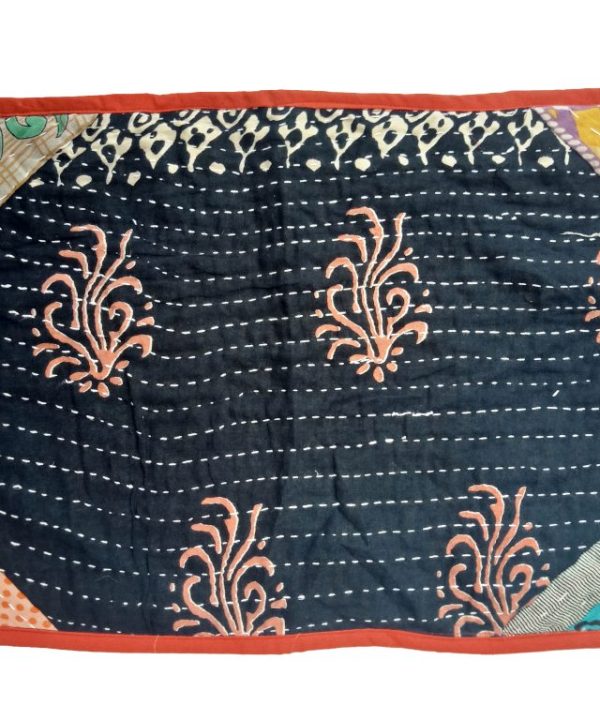 Vintage Sari Kantha Placemats Set
