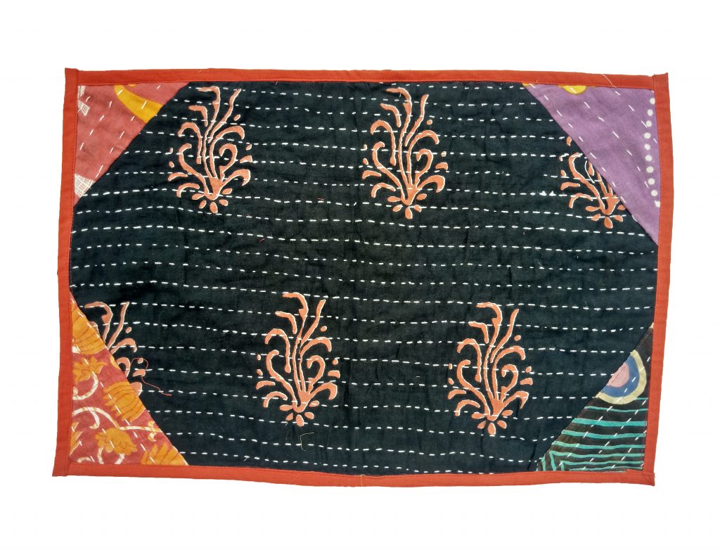 Sari Kantha Placemats Set -Assorted - Vintage Kantha Quilts, Throw ...