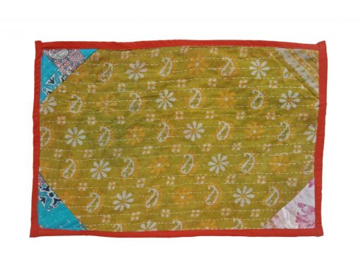 Handmade Kantha Quilt Placemats Set