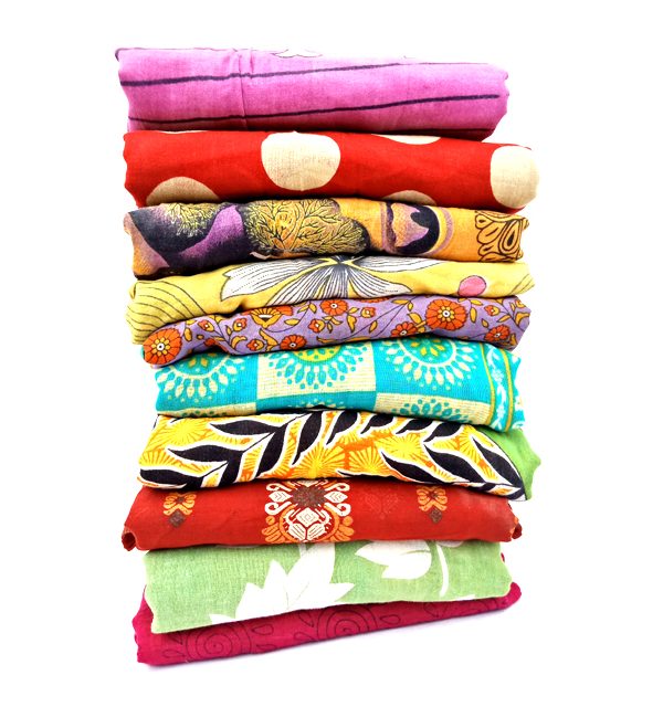 vintage recycled cotton sari