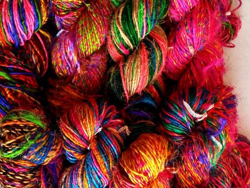 Recycled Silk Sari Yarn