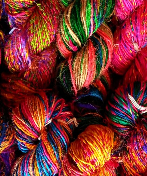 Recycled Silk Sari Yarn