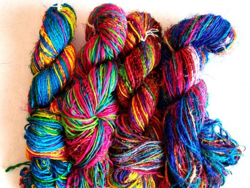 Vintage Recycled Sari Yarn