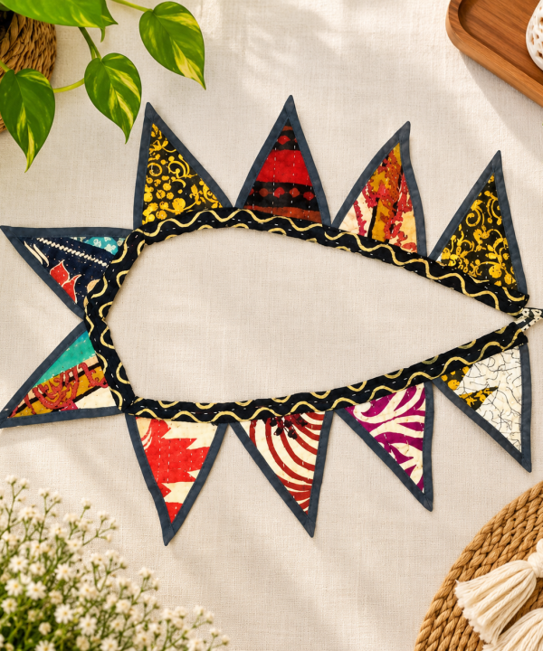 Handmade Kantha Window Valance - Set of 2