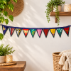 Floral Kantha Window Valance - Set of 2 - Image 3